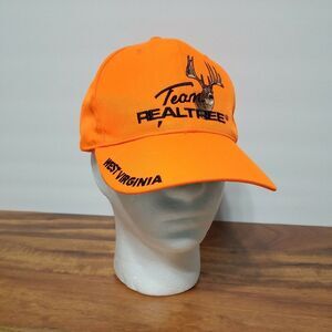 Tram Realtree Adjustable Back Hunting Ball Cap Hat Blaze Orange With‎ Elk